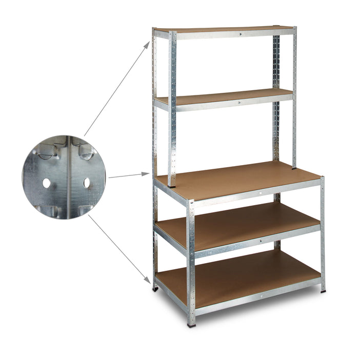 Scaffale per carichi pesanti stabilito 900 kg 13_0001064