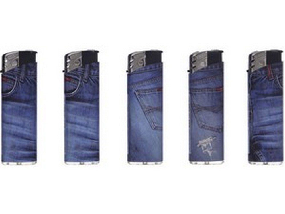 accendino elettronico jeans dl  fantasie assortite cod:ferx.vit52914