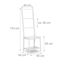 Porta asciugamani 133 cm bambù bianco 13_0002265