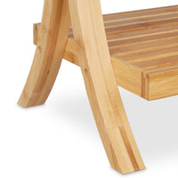 Porta asciugamani da terra con 3 barre in legno bianco 13_0002273