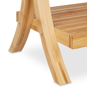 Porta asciugamani da terra con 3 barre in legno bianco 13_0002273