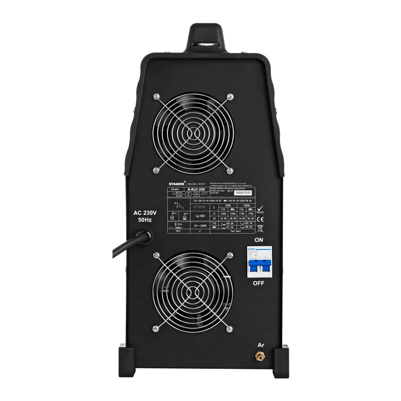 Saldatrice per alluminio - TIG AC/DC - 220 A - Cavo 8 metri - Pulse 14_0003037