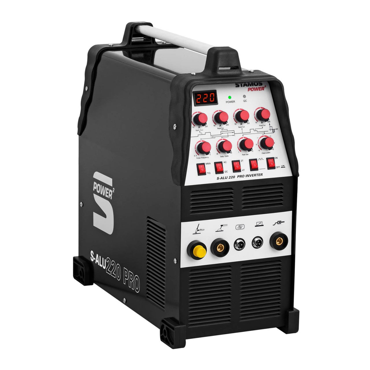 Saldatrice per alluminio - TIG AC/DC - 220 A - Cavo 8 metri - Pulse 14_0003037