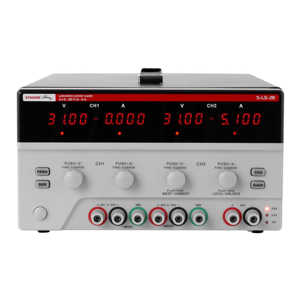 Alimentatore doppio da laboratorio - 2x 0-30 Volt 0-5 A CC, 550 Watt 14_0000012