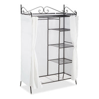 Armadio con coperchio 172 cm metallo nero 13_0001960