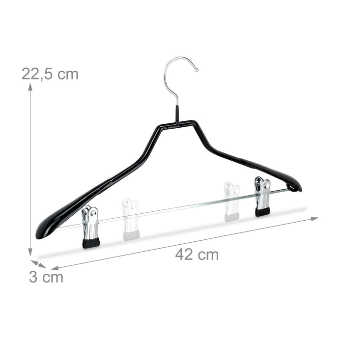 Set 10 grucce antiscivolo nere per abiti 13_0000745