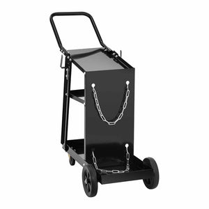 Carrello stazione di saldatura con maniglia 3 ripiani 80 kg nero 14_0006830