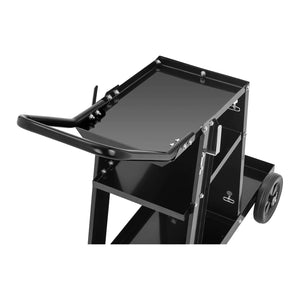Carrello stazione di saldatura con maniglia 3 ripiani 80 kg nero 14_0006830
