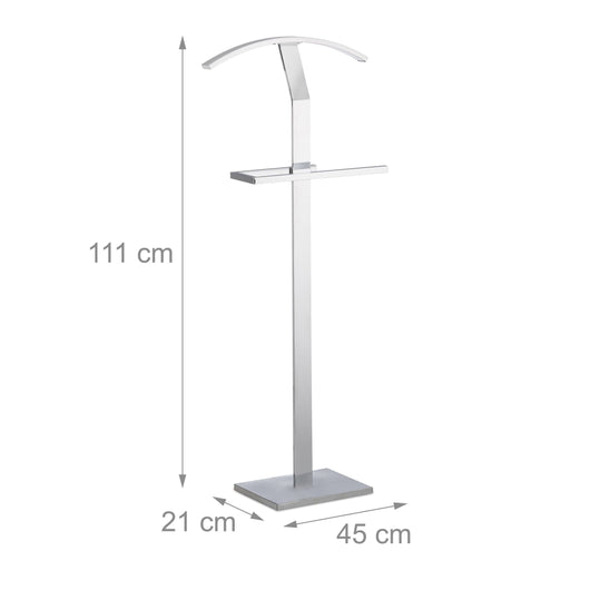 Servomuto porta abiti in metallo cromato argento 13_0002920