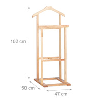 Appendiabiti servomuto 102 cm supporto in legno 13_0002918