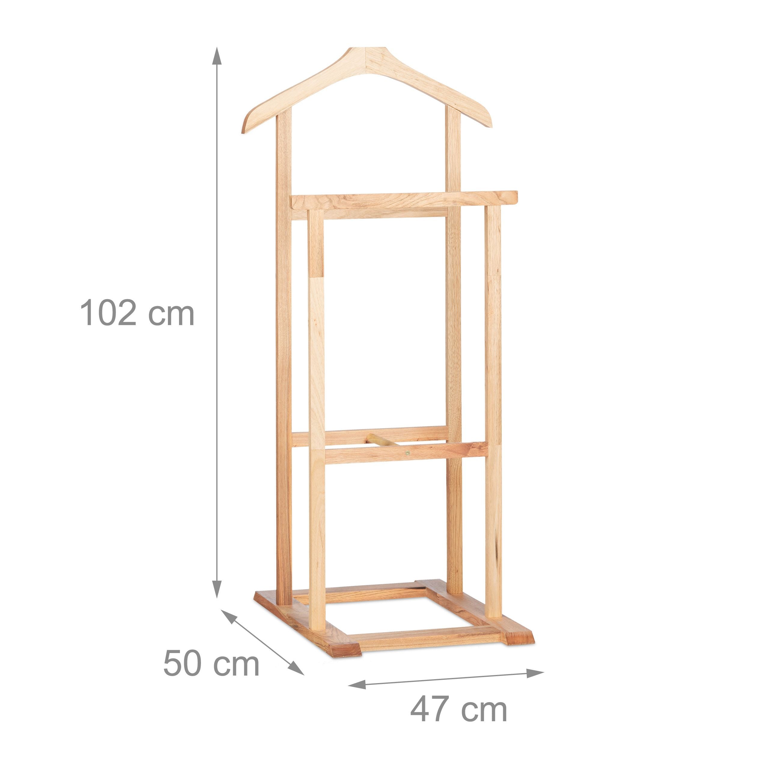 Appendiabiti servomuto 102 cm supporto in legno 13_0002918
