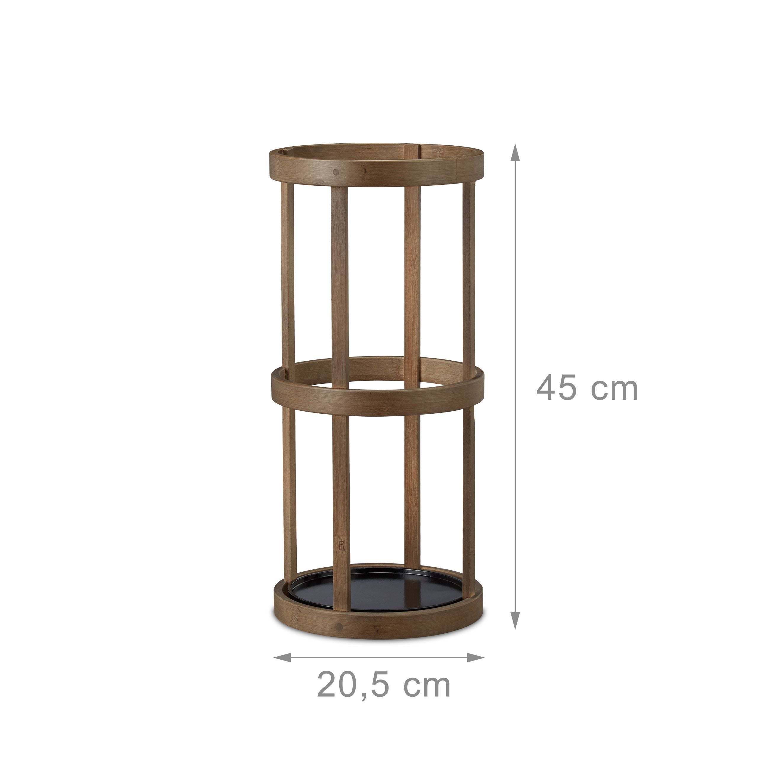 Portaombrelli portaoggetti da ingresso 45 cm tondo bambù 13_0002220