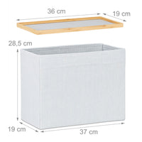 Sgabello ottomano con contenitore in bambù 13_0002757