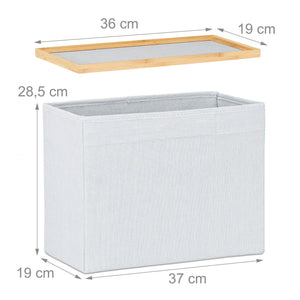 Sgabello ottomano con contenitore in bambù 13_0002757