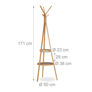 Appendiabiti contenitore da ingresso cm 171 in bambù 13_0002194