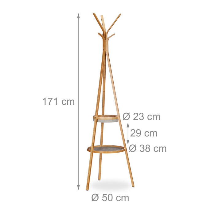 Appendiabiti contenitore da ingresso cm 171 in bambù 13_0002194