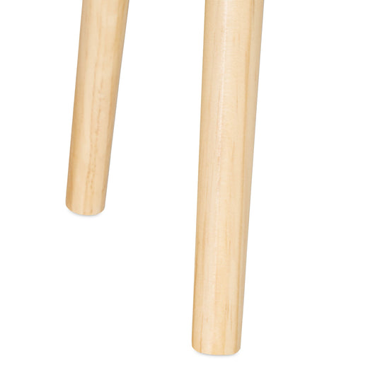 Tavolino rotondo nordico con cassetto in legno di pino bianco 13_0002676