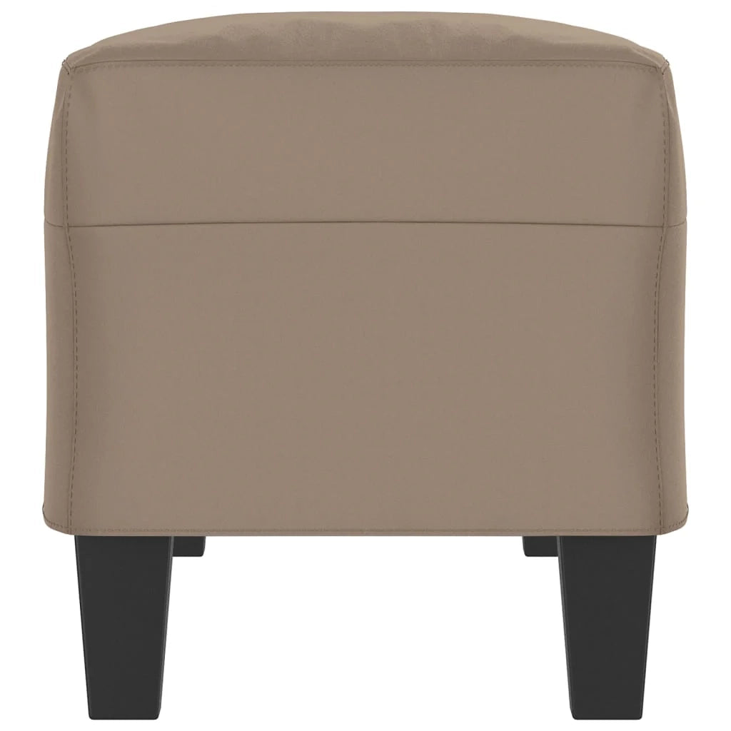 Panca/lounge 100 x 35 x 41 cm tessuto in microfibra color tortora 02_0010699