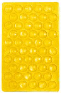 gommino adesivo in pvc 50 pz  mm. 7x1,5 cod:ferx.vit21058