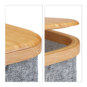 Cestino portaoggetti in bambù e grigio 13_0001919