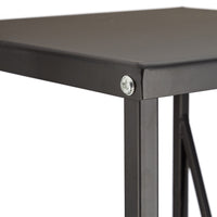 Mensola per camino in acciaio 111 cm nero 13_0001082