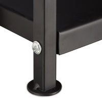 Mensola per camino in acciaio 111 cm nero 13_0001082