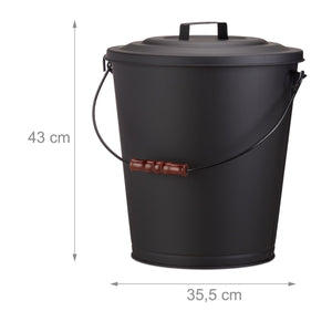 Contenitore per cenere da cucina con coperchio in acciaio 13_0002311