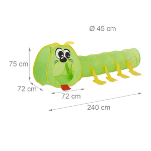 Gioco del tunnel del bruco per bambini giocattoli verdi 13_0002905