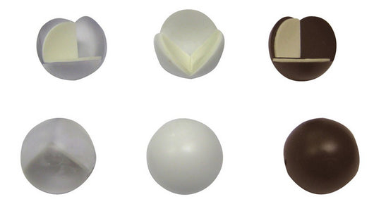 paraspigoli adesivo a sfera blister 4 pz.  trasparente cod:ferx.vit28742