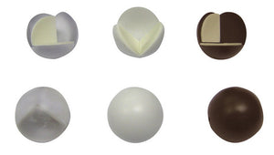 paraspigoli adesivo a sfera blister 4 pz.  bianco cod:ferx.vit28741