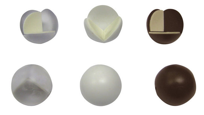 paraspigoli adesivo a sfera blister 4 pz.  bianco cod:ferx.vit28741