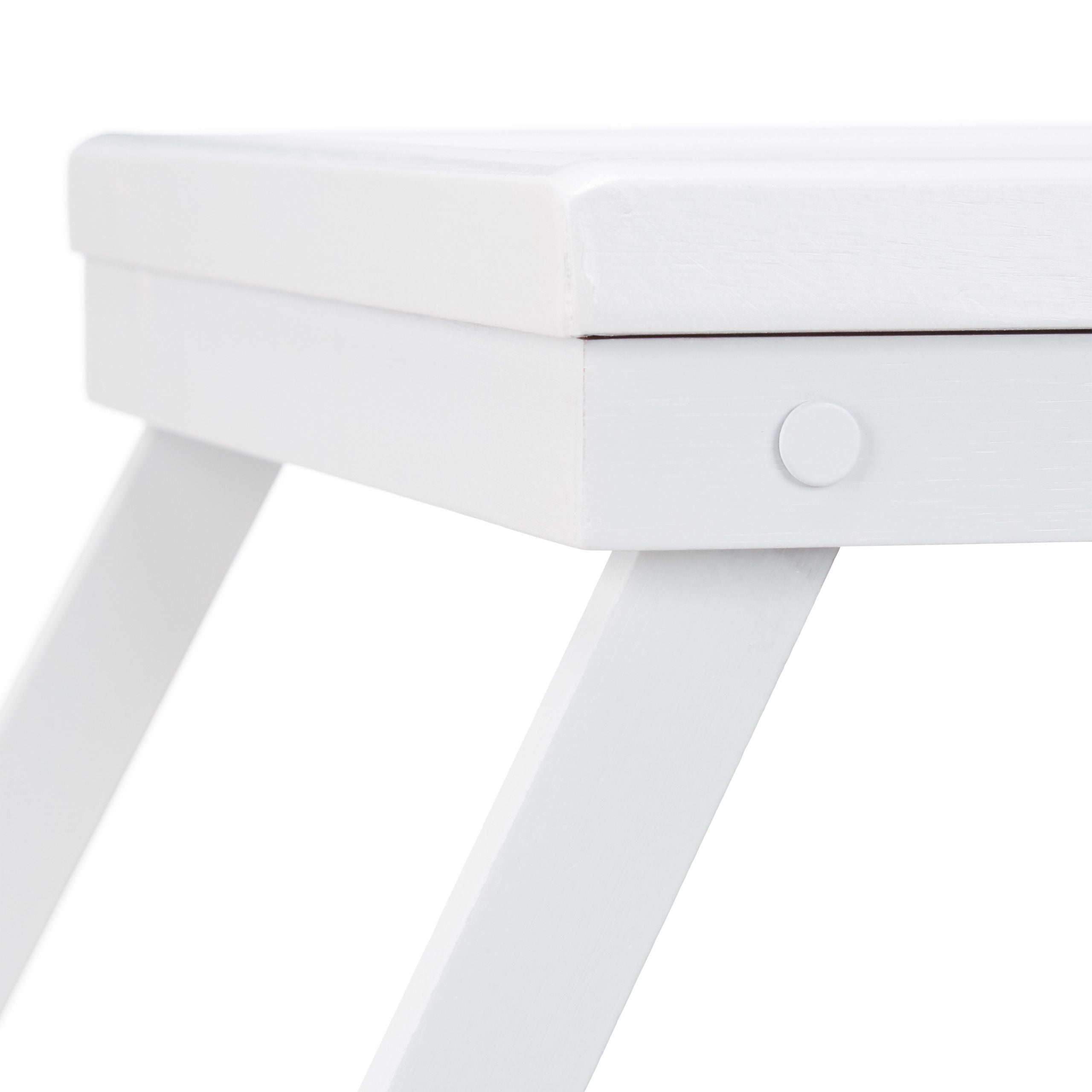 Tablet servizio computer vassoio da letto in bambù bianco 13_0002744