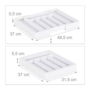 Portaposate estensibile in bambù bianco 13_0002372