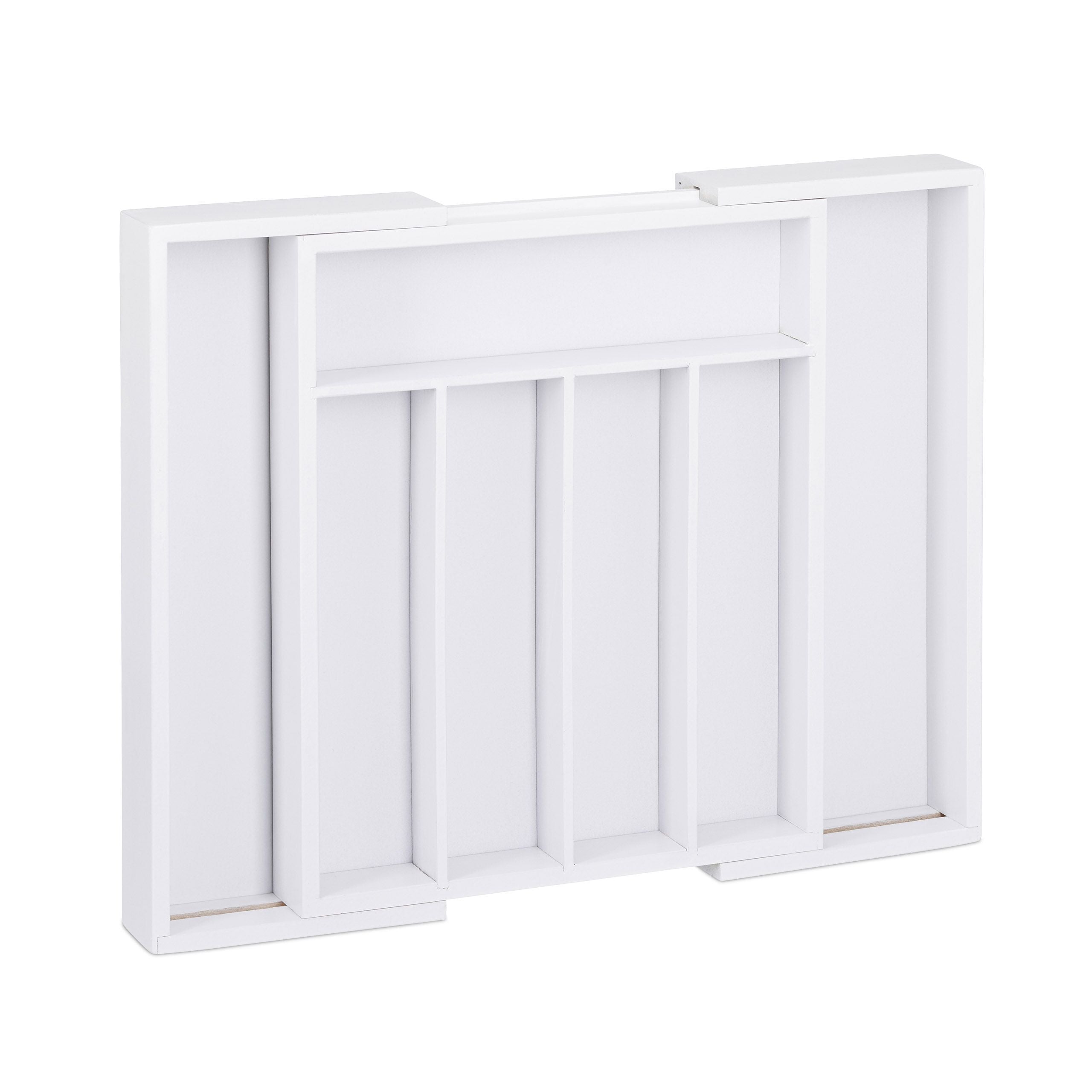 Portaposate estensibile in bambù bianco 13_0002372