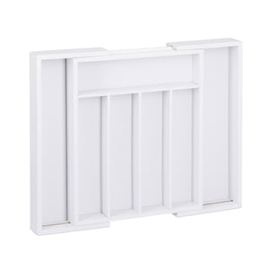 Portaposate estensibile in bambù bianco 13_0002372