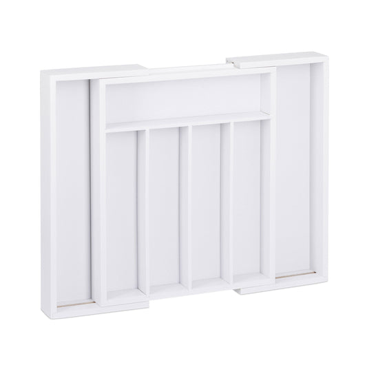 Portaposate estensibile in bambù bianco 13_0002372