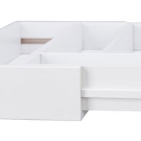 Portaposate estensibile in bambù bianco 13_0002372