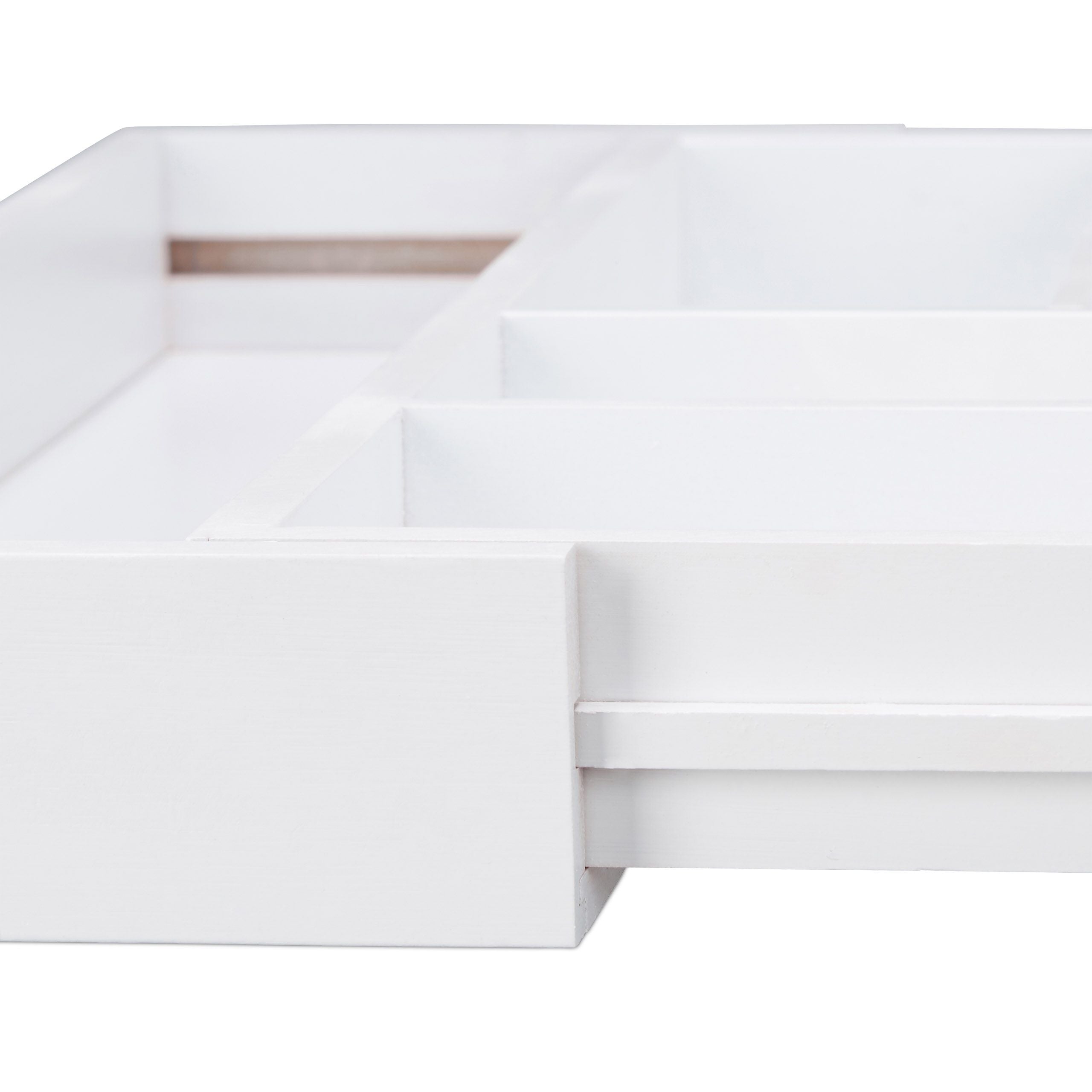 Portaposate estensibile organizer in bambù bianco 13_0002373