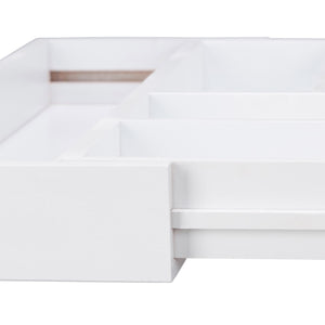 Portaposate estensibile organizer in bambù bianco 13_0002373