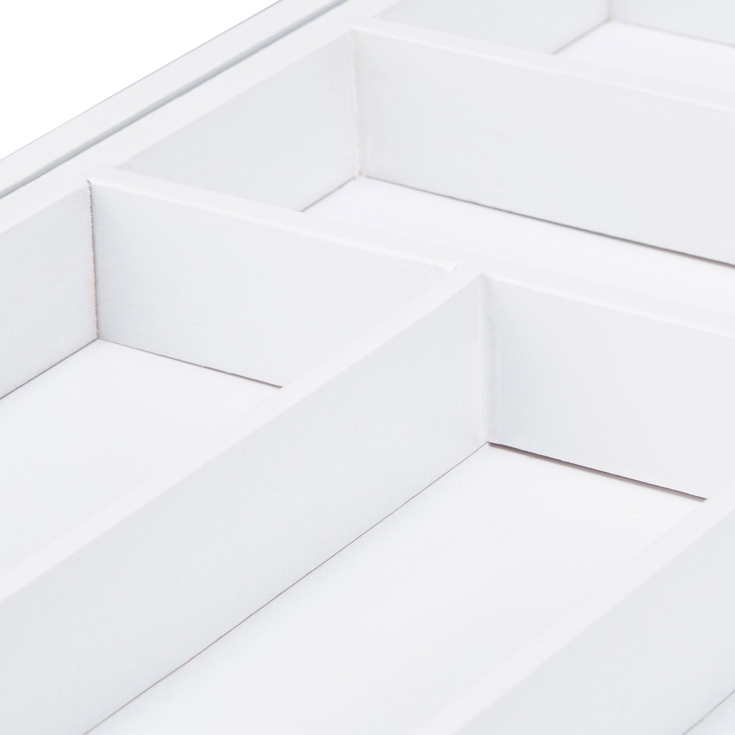 Portaposate estensibile organizer in bambù bianco 13_0002373