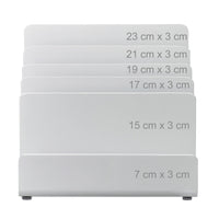 Raccoglitore di documenti portalettere organizer da ufficio bambù bianco 13_0002902