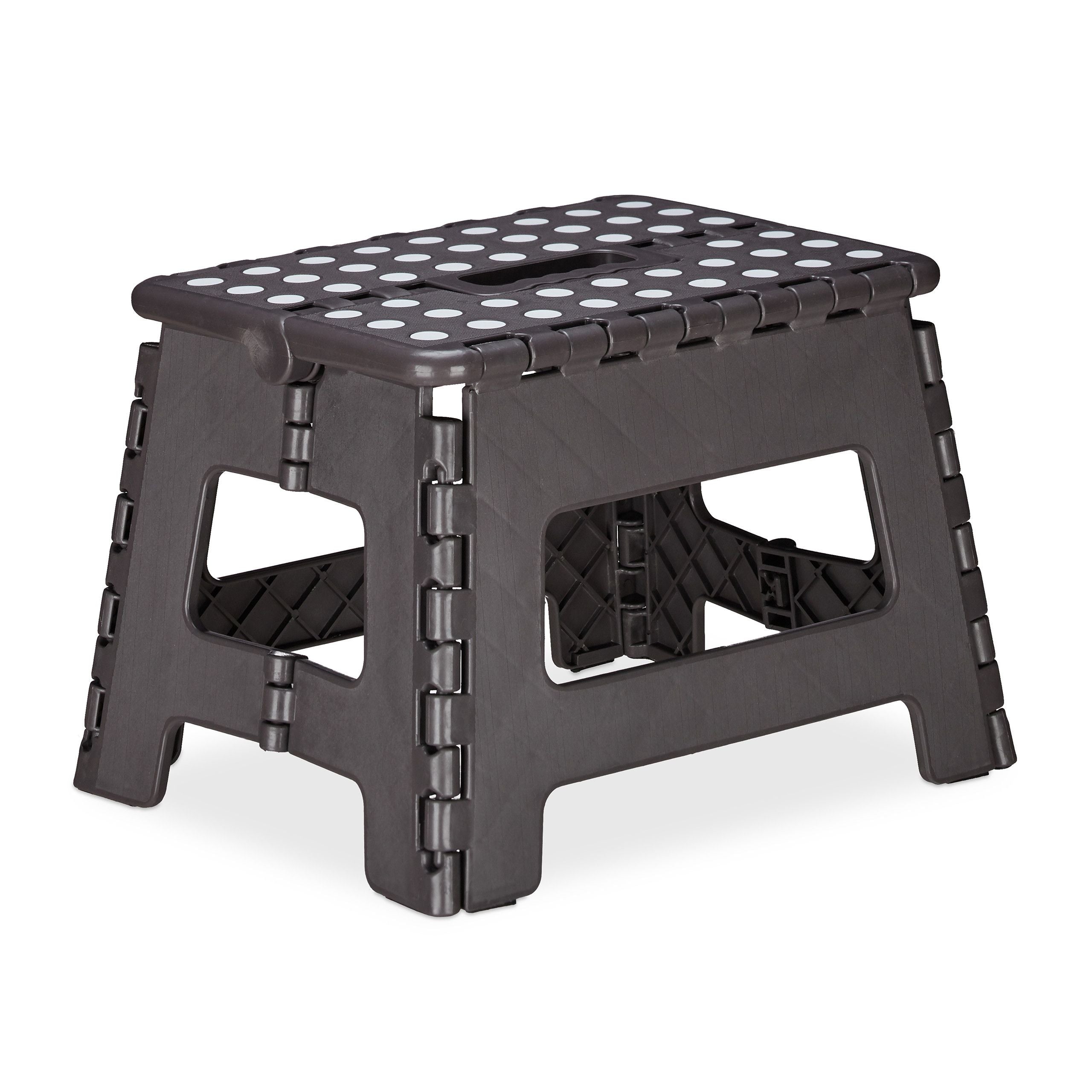 Sgabello pieghevole trasportabile M 120 kg nero 13_0002800