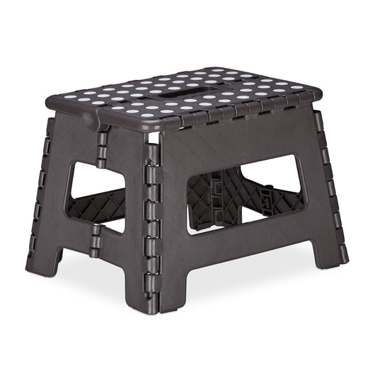 Sgabello pieghevole trasportabile M 120 kg nero 13_0002800