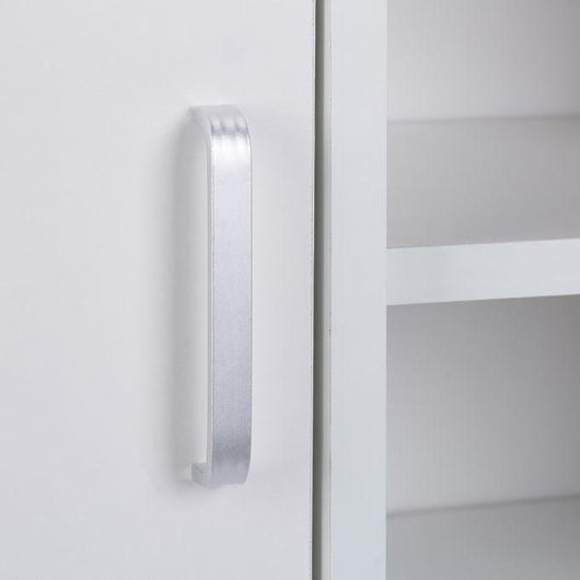 Mobile bagno sottolavabo 1 anta 3 ripiani WC MDF bianco 13_0000909_2