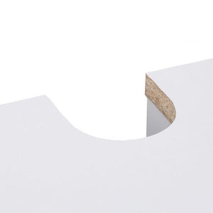 Mobile bagno sottolavabo 1 anta 3 ripiani WC MDF bianco 13_0000909_2