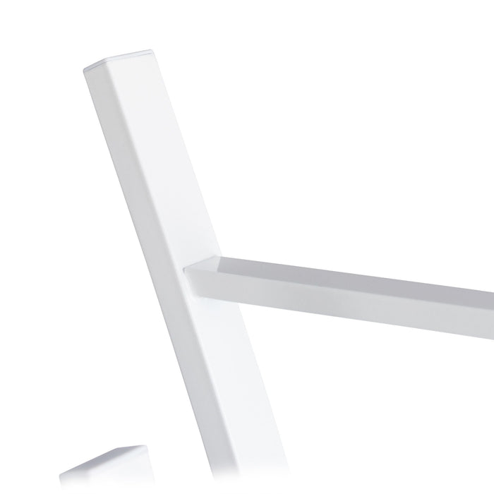 Porta asciugamani da terra 88 cm design moderno in acciaio bianco 13_0002278