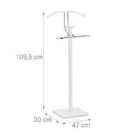 Servomuto cm 109,5 in acciaio e legno bianco 13_0002915