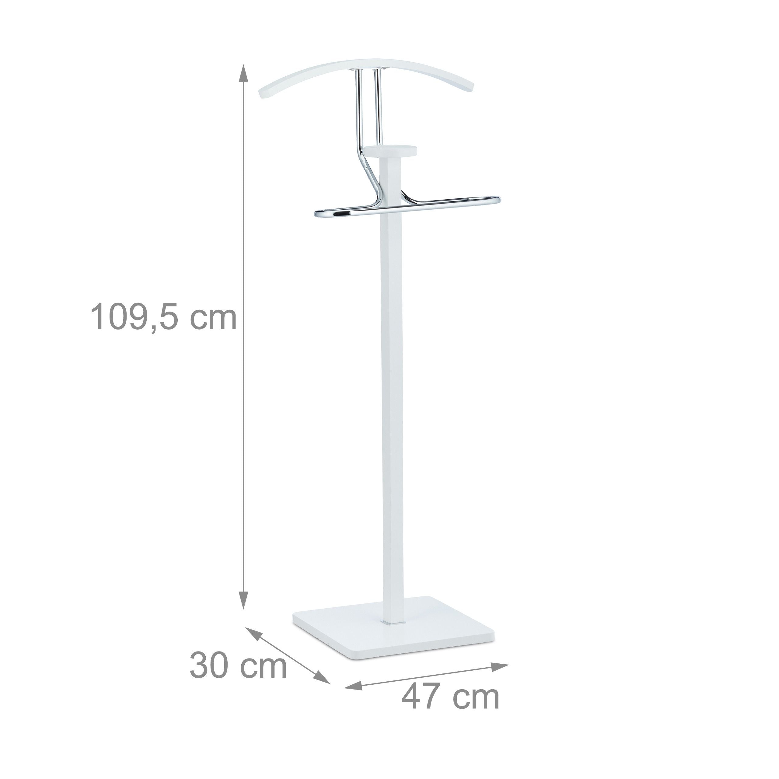 Servomuto cm 109,5 in acciaio e legno bianco 13_0002915