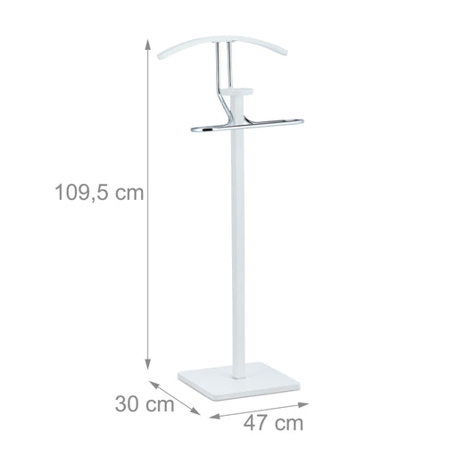 Servomuto cm 109,5 in acciaio e legno bianco 13_0002915