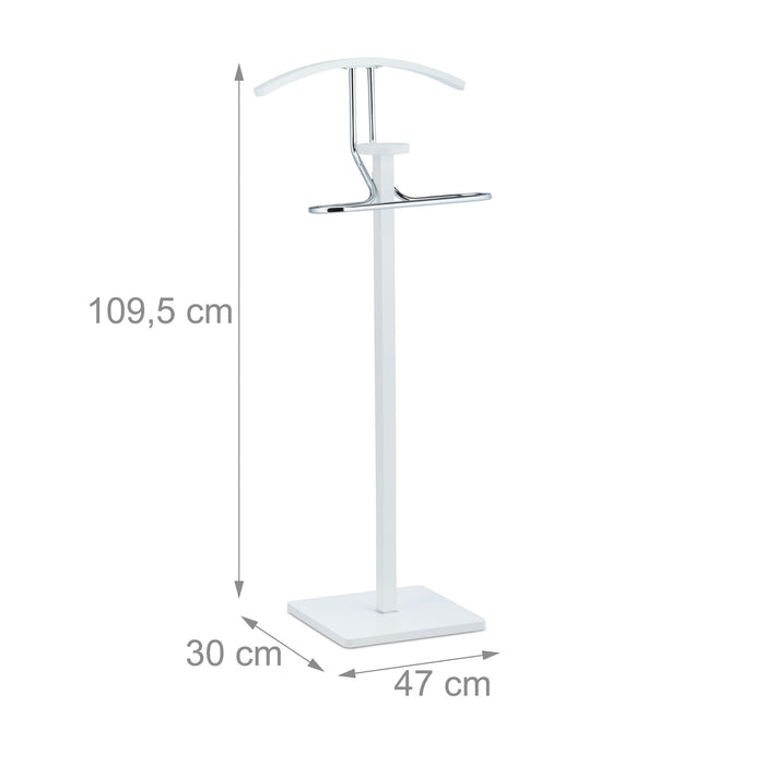 Servomuto cm 109,5 in acciaio e legno bianco 13_0002915